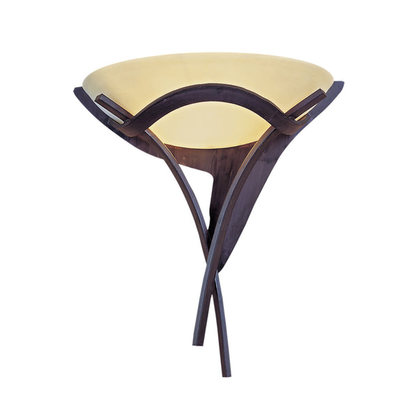 Aurora 1-Light Sconce In Antique Bronze With Amber Scavo Glass