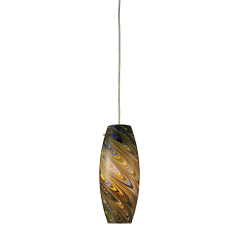 Vortex 1-Light Cellestial Pendant In Satin Nickel