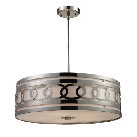 Zarah 5-Light Pendant In Polished Nickel