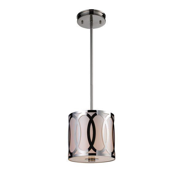 Anastasia 1-Light Pendant In Polished Nickel