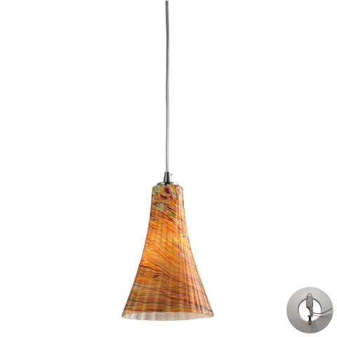 Cadence 1 Light Pendant In Satin Nickel Includes An Adapter Kit To Allow For Easy Conversion Of A Recessed Light To A Pendant