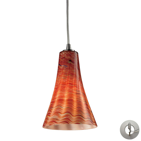 Cadence 1 Light Pendant In Satin Nickel Includes An Adapter Kit To Allow For Easy Conversion Of A Recessed Light To A Pendant