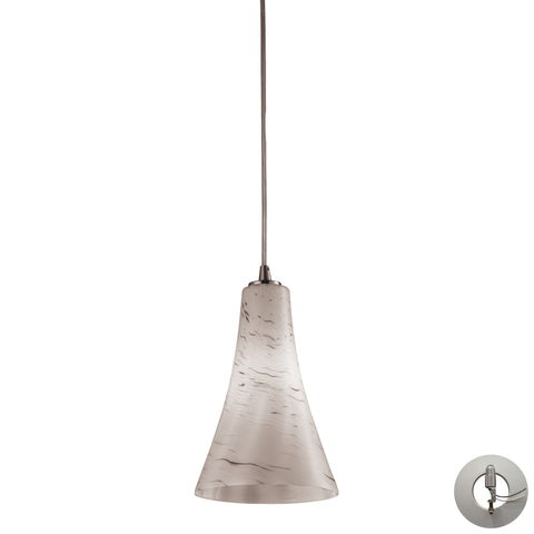 Cadence 1 Light Pendant In Satin Nickel Includes An Adapter Kit To Allow For Easy Conversion Of A Recessed Light To A Pendant