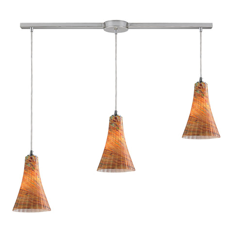 Cadence 3 Light Pendant In Satin Nickel