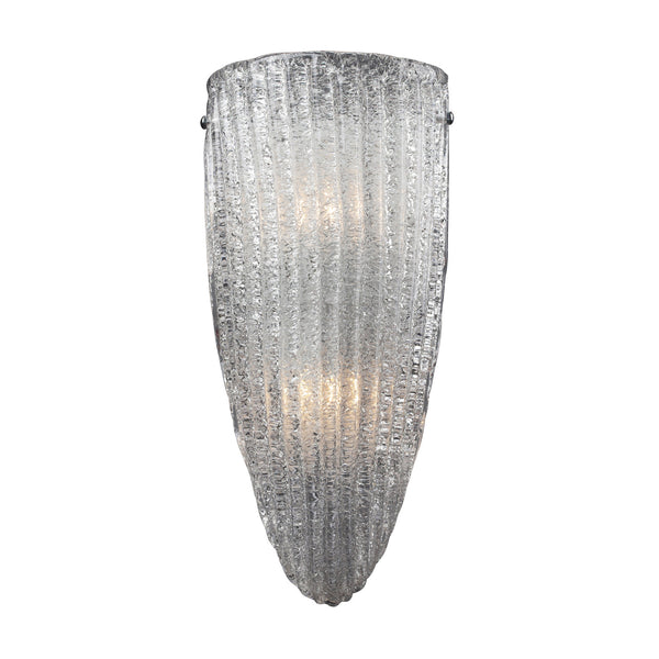 2- Light Wall Sconce In Satin Nickel