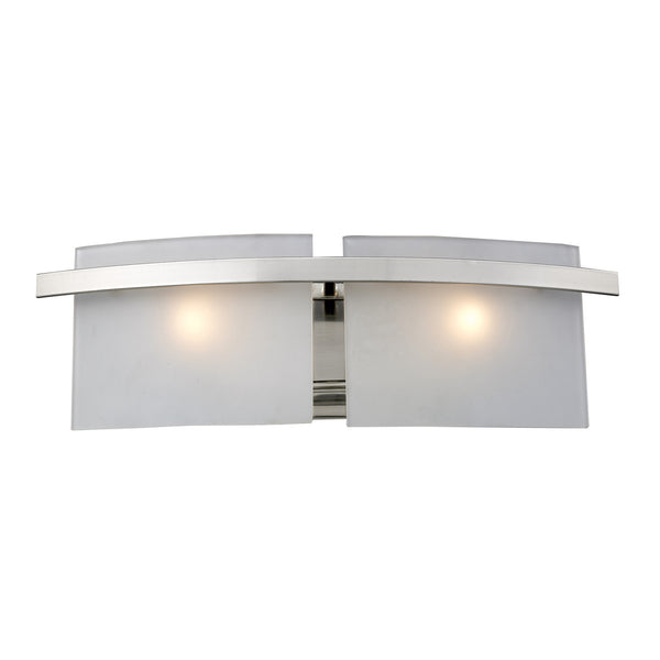 Briston 2-Light Vanity In Satin Nickel