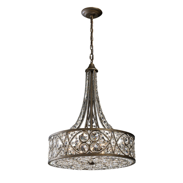 Amherst 6-Light Pendant In Antique Bronze