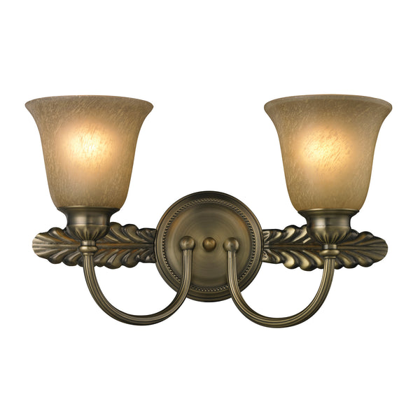 Ventura 2 Light Bath In Antique Brass