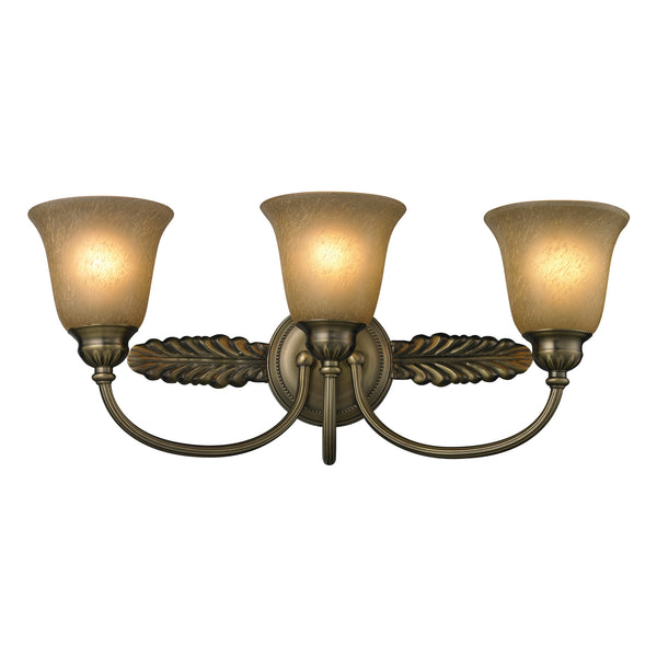 Ventura 3 Light Bath In Antique Brass