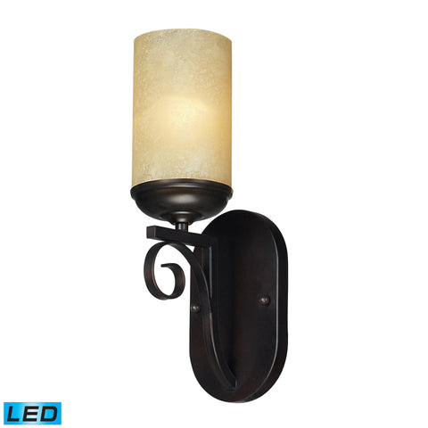 Avondale 1 Light Sconce In Aged Bronze - LED Offering Up To 800 Lumens (60 Watt Equivalent) With Full Range Dimming. Includes An Easily Replaceable LED Bulb (120V).