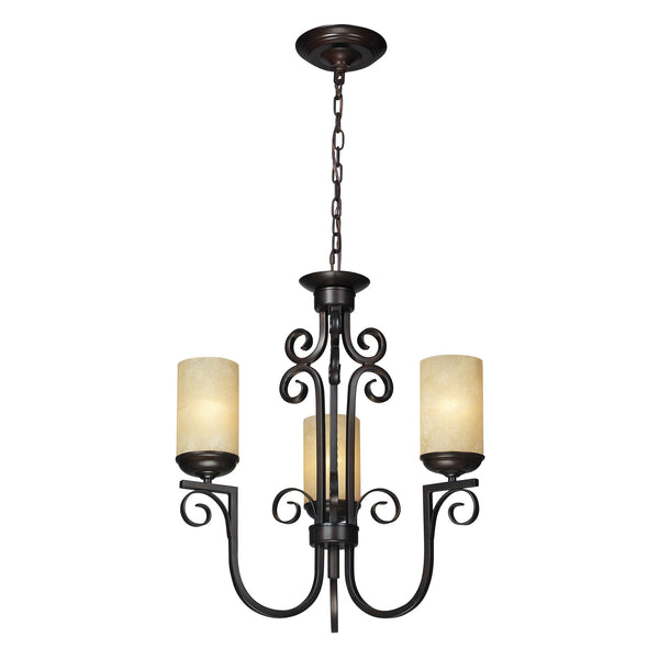 Avondale 3 Light Chandelier In Aged Bronze