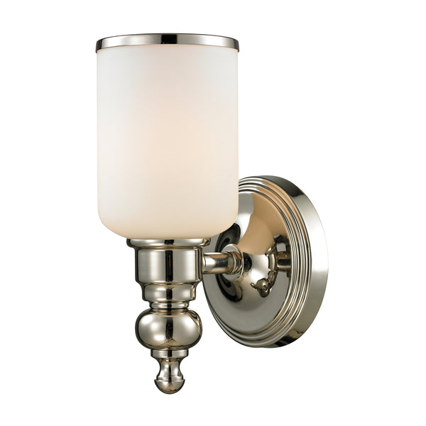Bristol Collection 1 light bath in Polished Nickel
