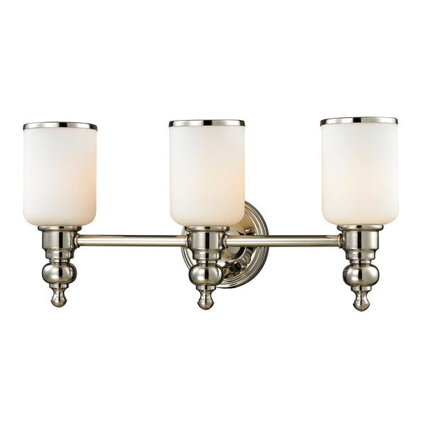 Bristol Collection 3 light bath in Polished Nickel