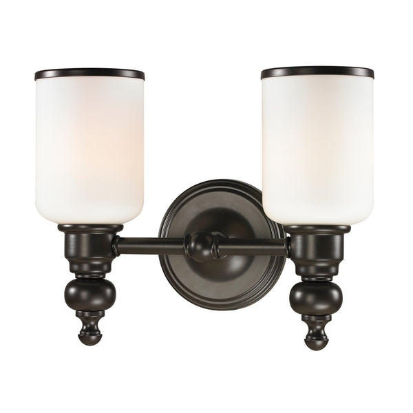 Bristol Collection 2 light bath in Oil Rubbed Bronze