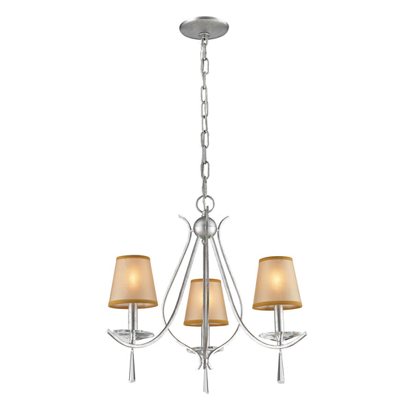 3- Light Chandelier In Silver