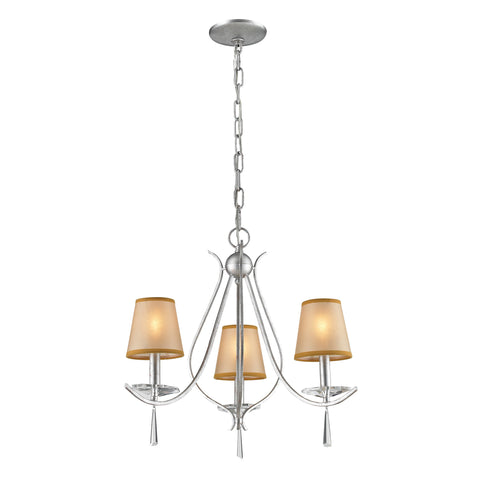 3- Light Chandelier In Silver