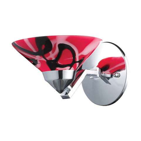 1 Light Sconce With Mars Glass