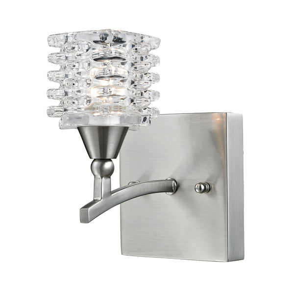 1- Light Bathbar In Satin Nickel