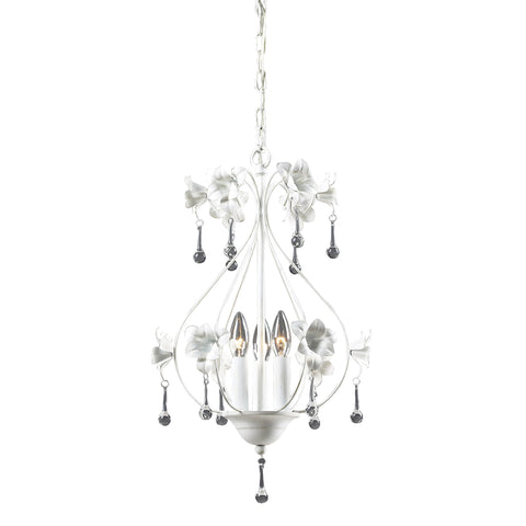 3- Light Chandelier In Antique White