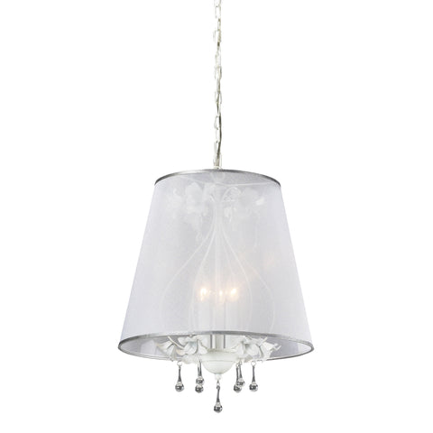 3- Light Chandelier In Antique White
