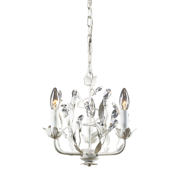3- Light Chandelier In Antique White