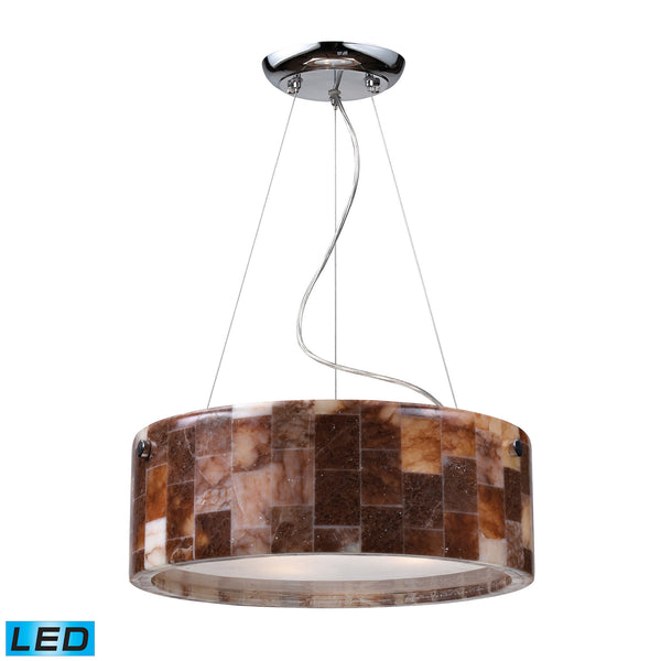3- Light Pendant In Polished Chrome - LED, 800 Lumens (2400 Lumens Total) With Full Scale Dimming Range, 60 Watt (180 Watt Total)Equivalent , 120V Replaceable LED Bulb Included