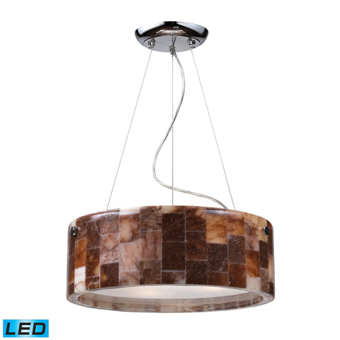3- Light Pendant In Polished Chrome - LED, 800 Lumens (2400 Lumens Total) With Full Scale Dimming Range, 60 Watt (180 Watt Total)Equivalent , 120V Replaceable LED Bulb Included