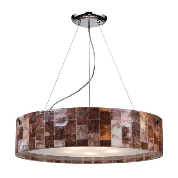 5- Light Pendant In Polished Chrome