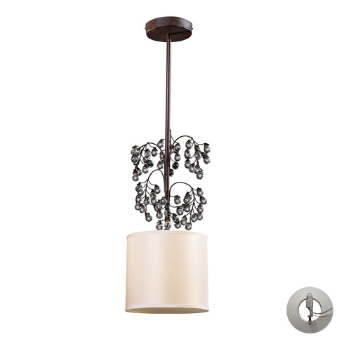 1- Light Pendant In Antique Darkwood Includes An Adapter Kit To Allow For Easy Conversion Of A Recessed Light To A Pendant