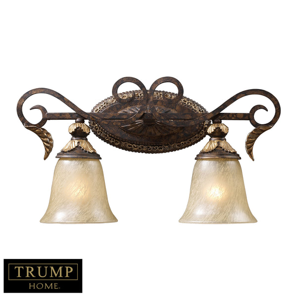 2 Light Vanity In Burnt Bronze