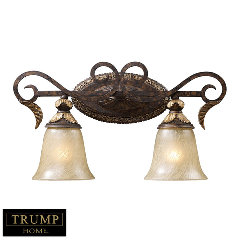 2 Light Vanity In Burnt Bronze