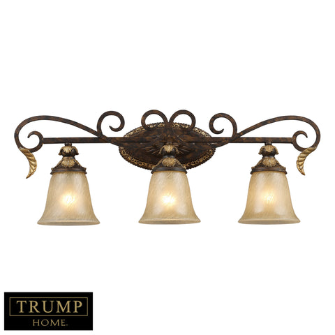 3 Light Vanity Bar In Burnt Bronze