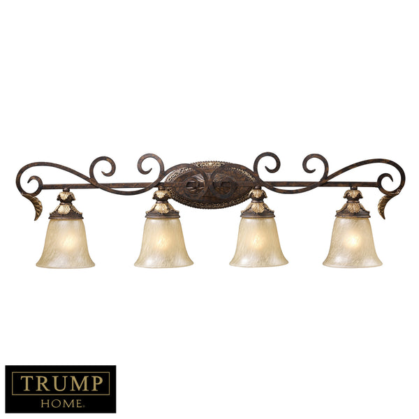 4 Light Vanity Lt In Burnt Bronze