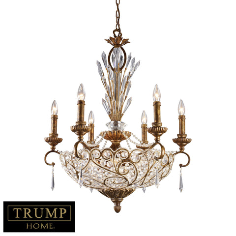12 Light Chandelier In A Spanish Bronze Finish