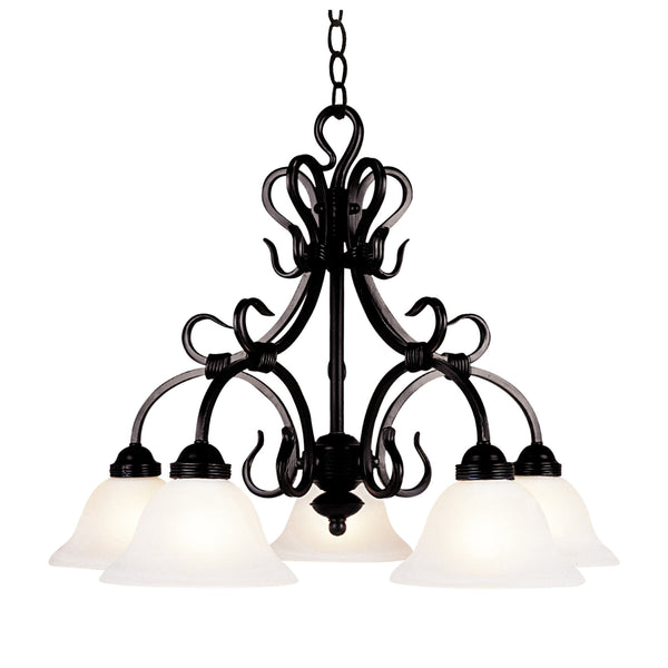 Buckingham 5-Light Chandelier In Matte Black