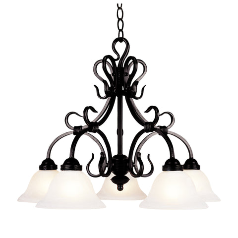 Buckingham 5-Light Chandelier In Matte Black