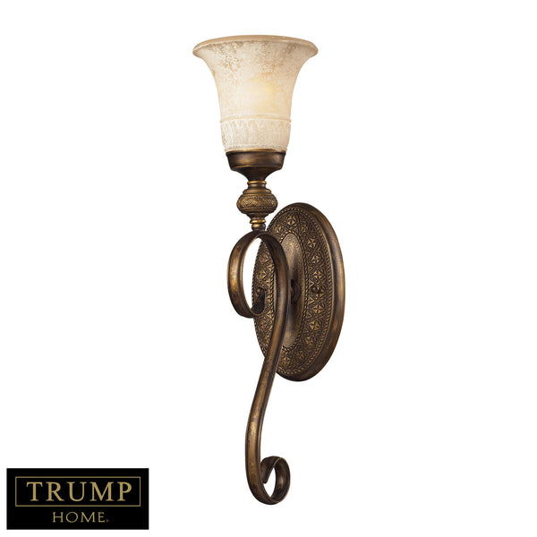 1 Light Wall Sconce In A Weathered Umber Finish