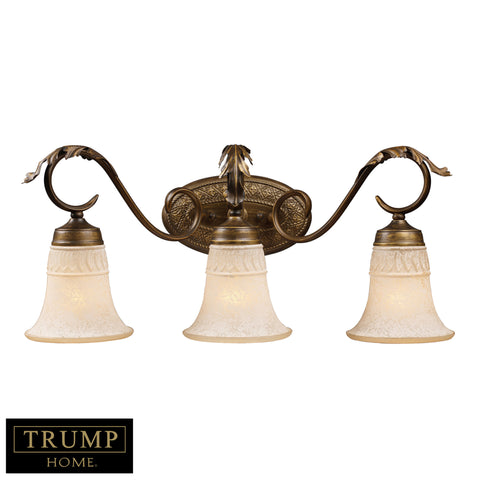 3 Light Bar In A Weathered Umber Finish