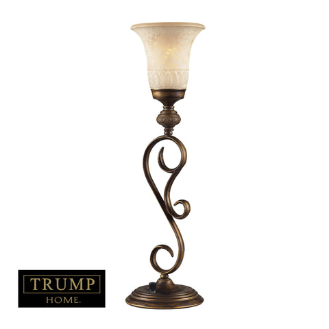 1 Light Table Lamp In A Weathered Umber Finish