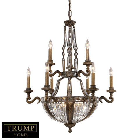 15 Light Chandelier In Antique Bronze