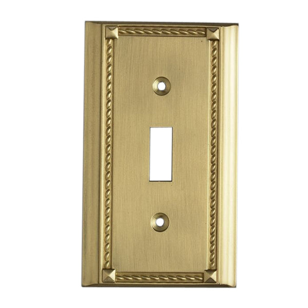 Brass Single Switch Plate
