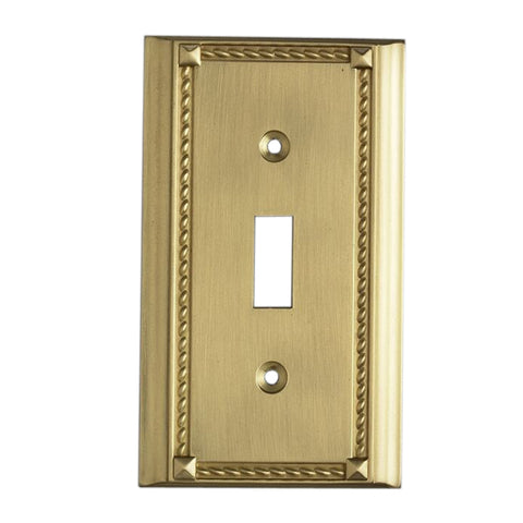Brass Single Switch Plate