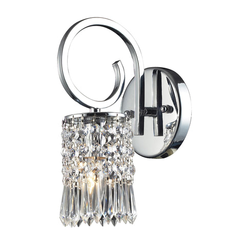 1 Light Wall Bracket In Polished Chrome