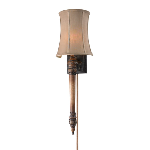 1- Light Wall Sconce In Dark Beige