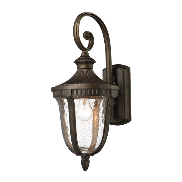 1- Light Outdoor Sconce In  Weathered Rust