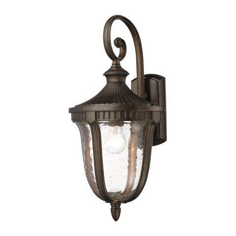 1- Light Outdoor Sconce In  Weathered Rust