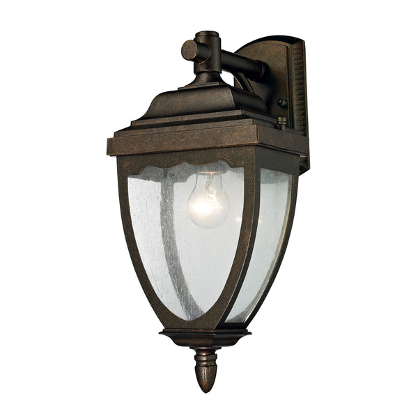 1- Light Outdoor Sconce In Weathered Rust
