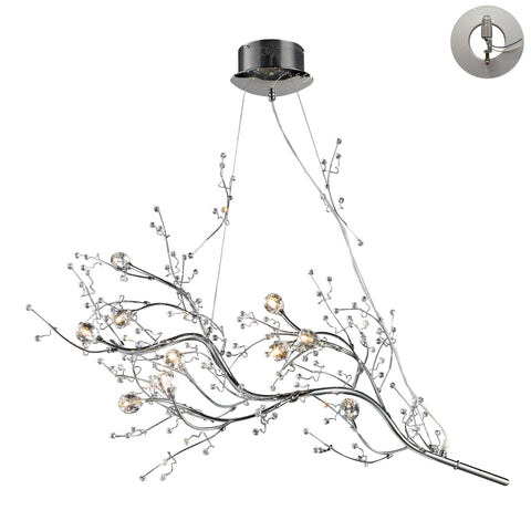 Viviana Collection 10-Light Chandelier In Chrome Includes An Adapter Kit To Allow For Easy Conversion Of A Recessed Light To A Chandelier