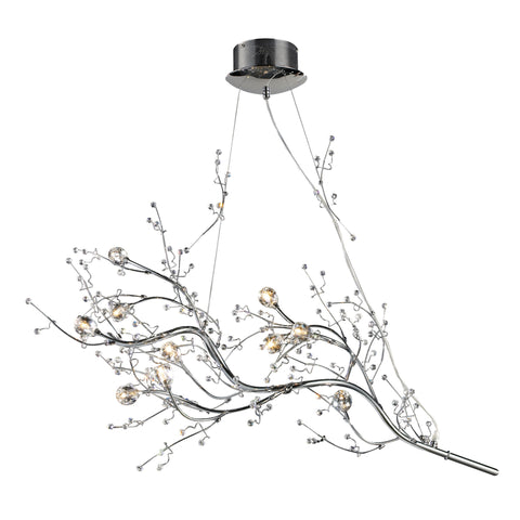 Viviana Collection 10-Light Chandelier In Chrome