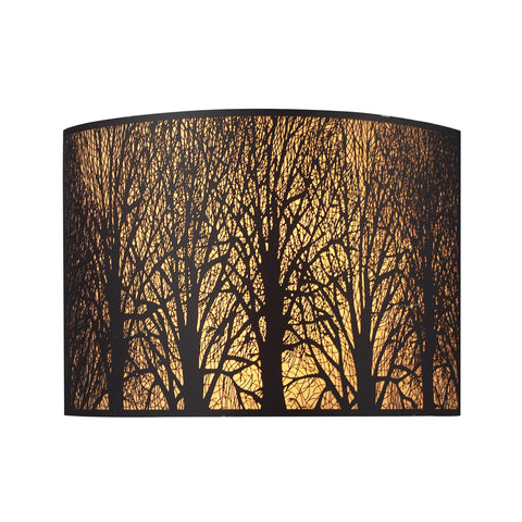 Woodland Sunrise 2-Light Sconce In Aged Bronze